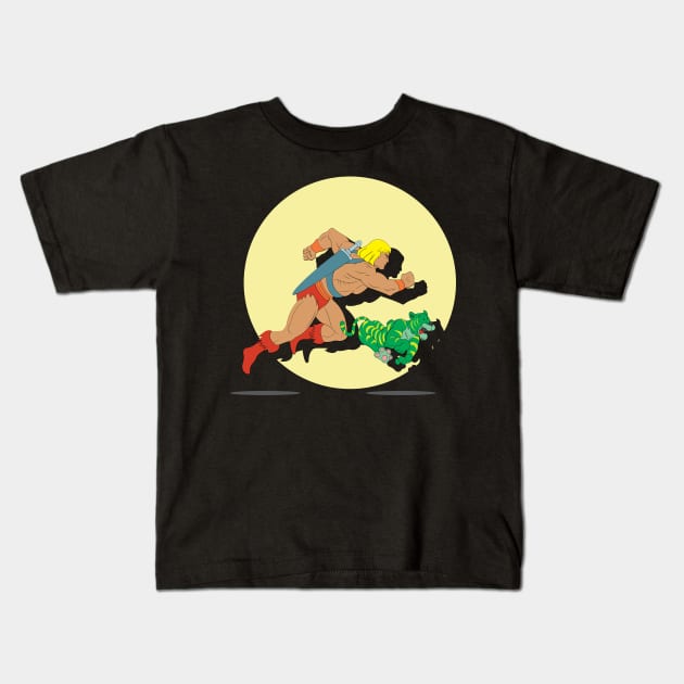 He Runaway Kids T-Shirt by kladenko